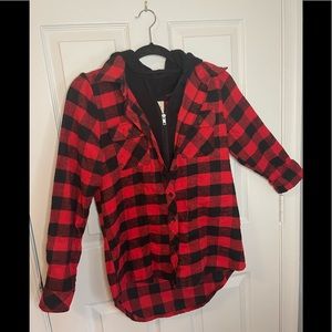 Buffalo Print Hooded Top